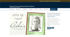 Desktop Screenshot of klamathlibrary.org