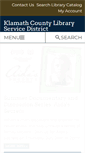 Mobile Screenshot of klamathlibrary.org